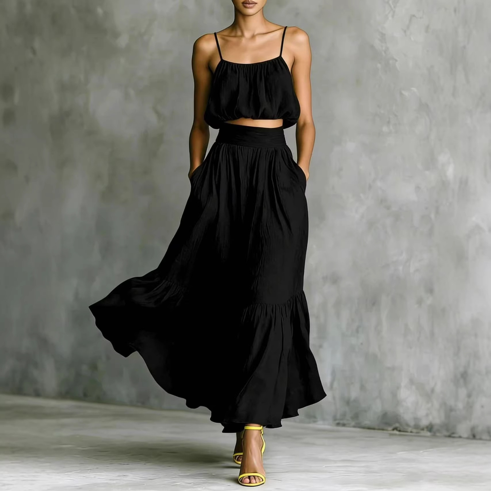 Damskie letnie komplety dwuczę – Boho Summer Beach Maxi Dress recenzja i cena