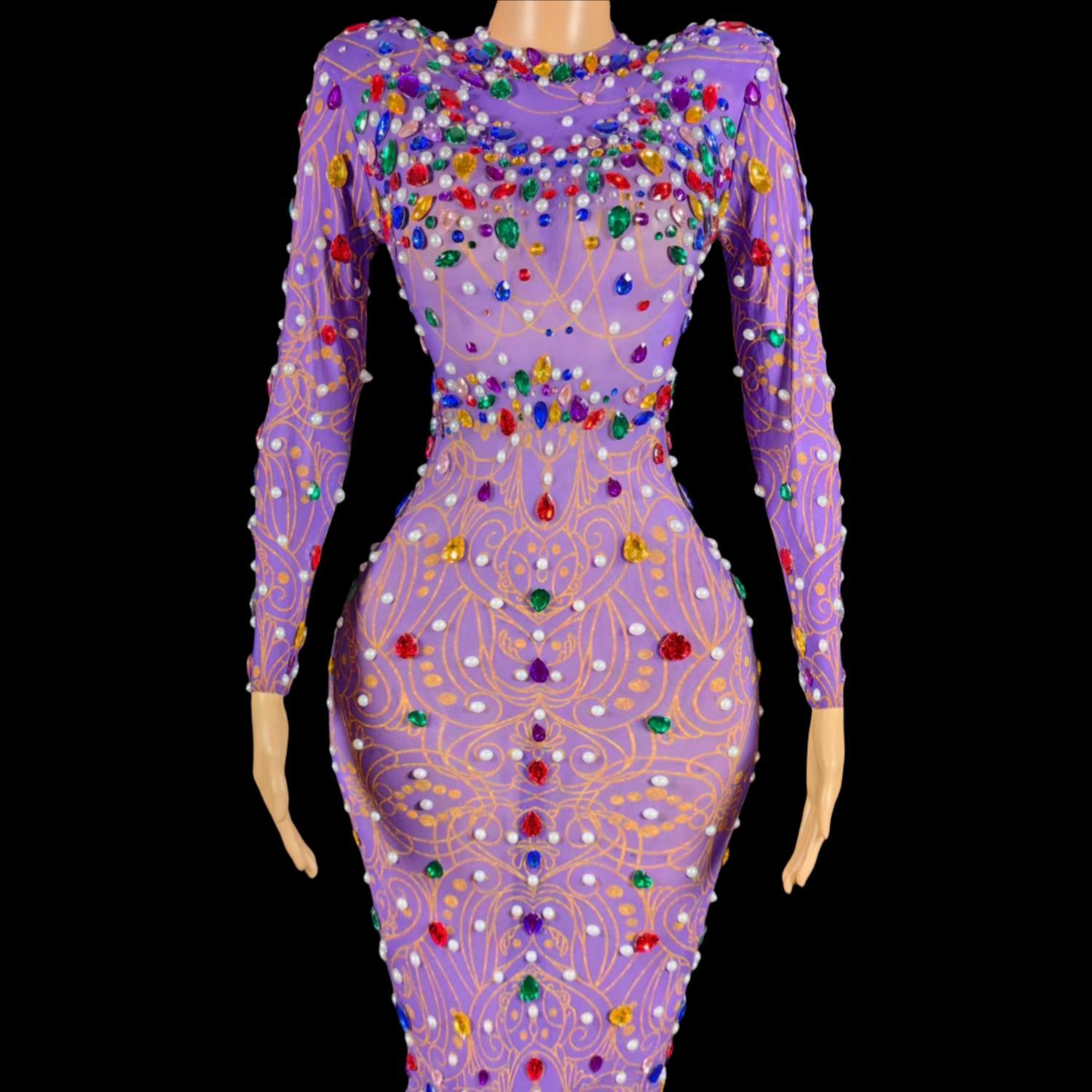 Błyszcząca Sukienka Syrenka z  – Sparkly Rhinestone Club Party Dress recenzja i cena