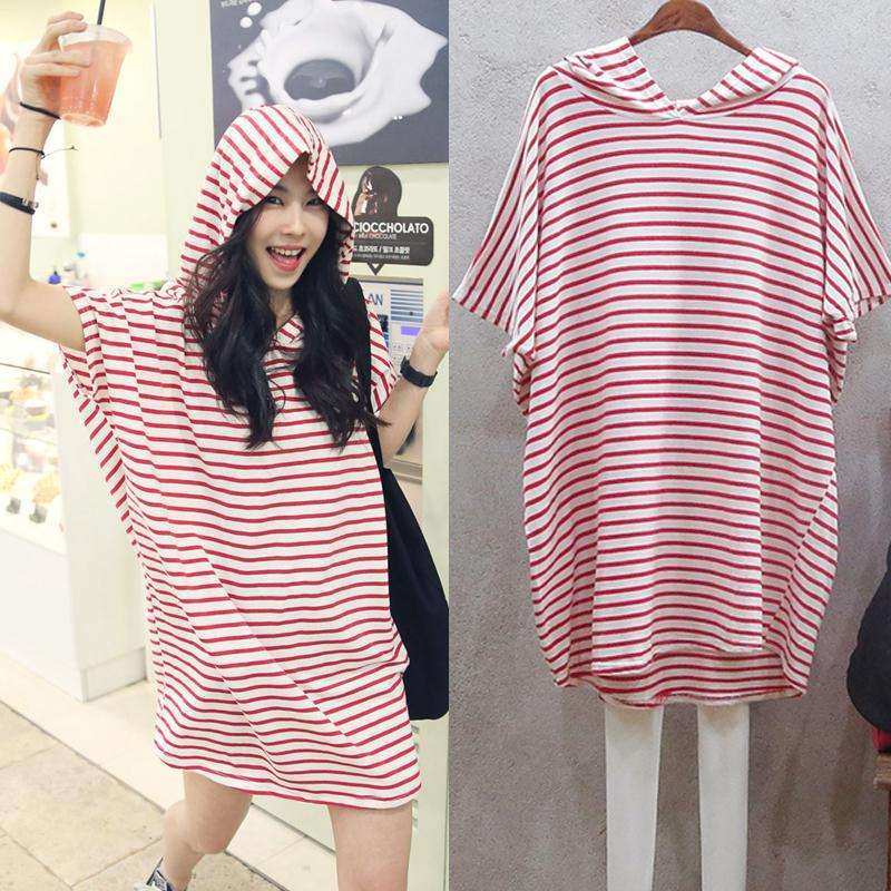 Letnia, luźna sukienka w stylu – Korean Style A Line Shirt Dress recenzja i cena