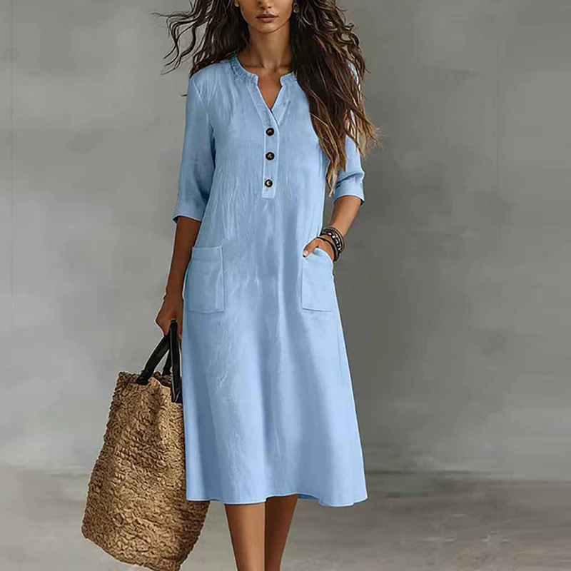 Damska codzienna sukienka midi – Boho Summer Beach Maxi Dress recenzja i cena
