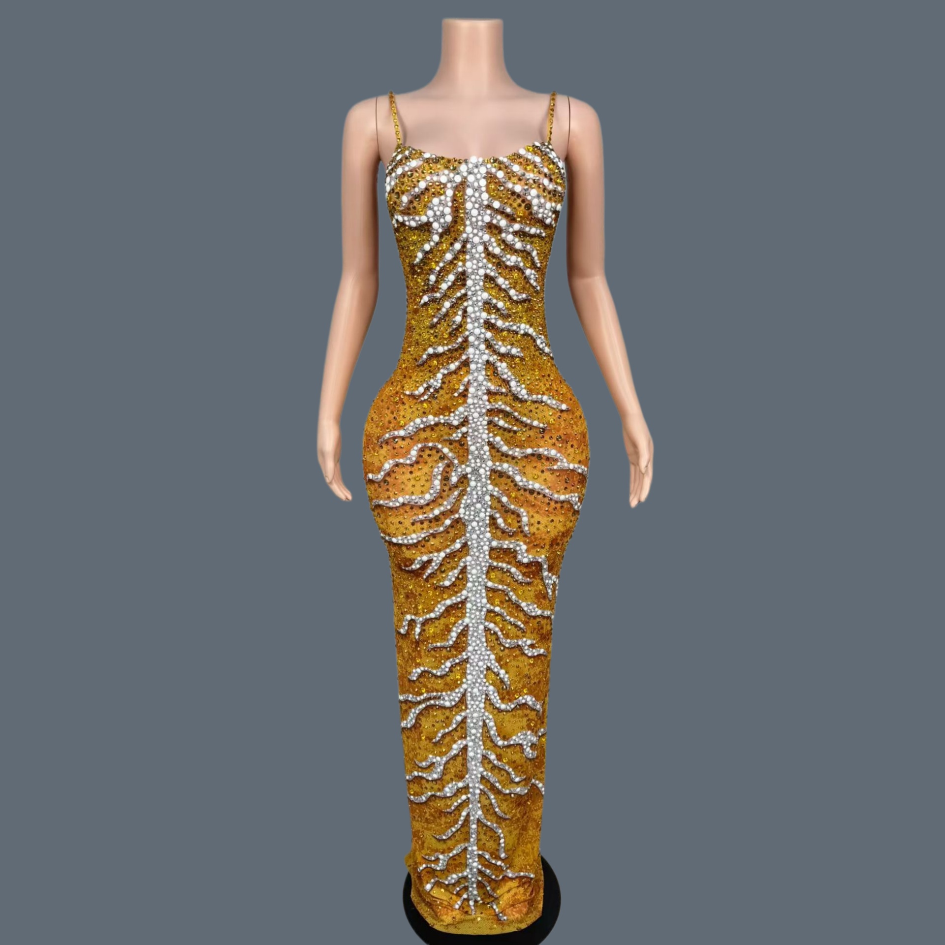 Luksusowe, błyszczące sukienki – Sparkly Rhinestone Club Party Dress recenzja i cena