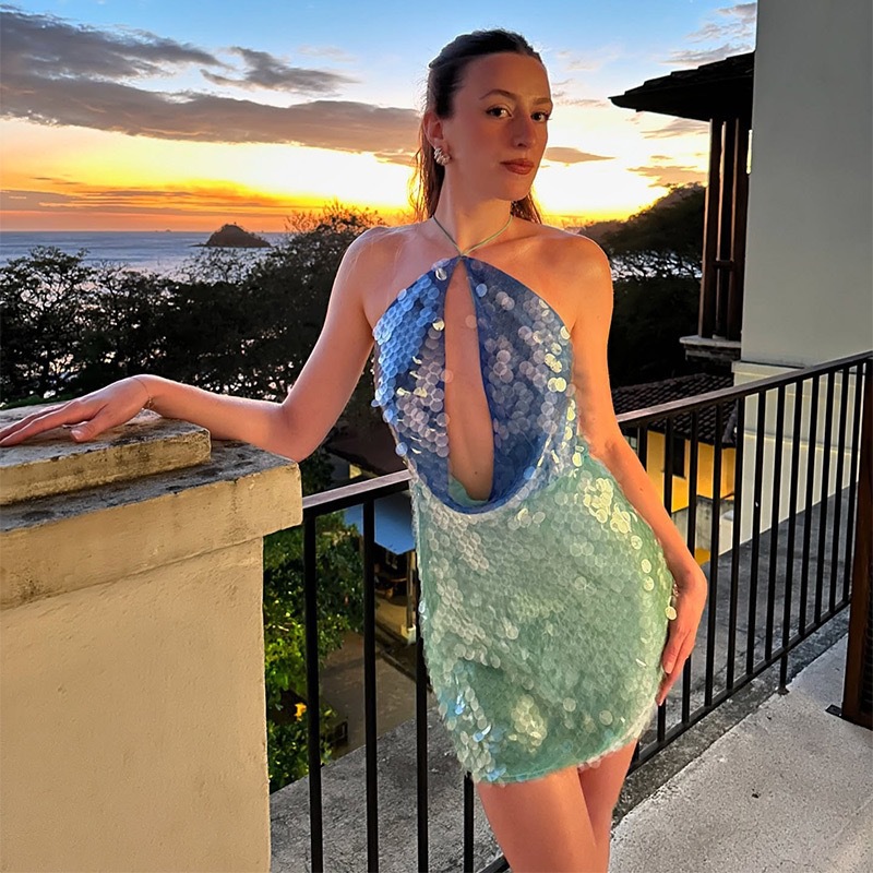 Sukienka damska ONE TO WAN Y2K – Y2K Backless Halter Mini Dress recenzja i cena
